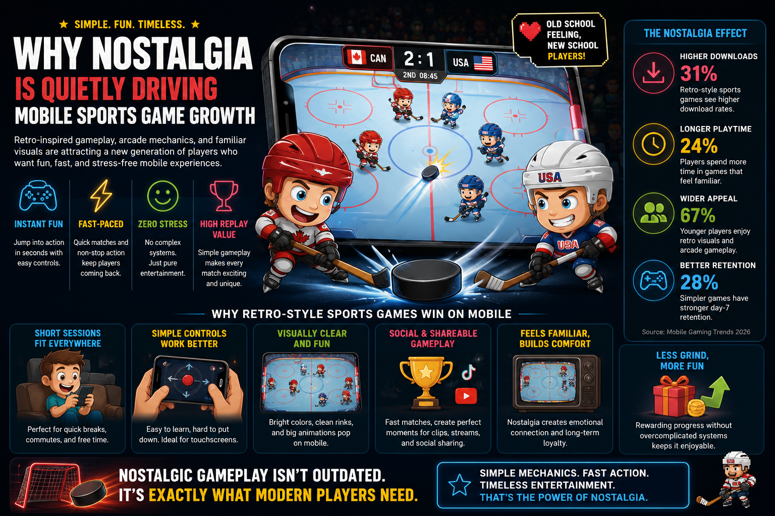 Why Nostalgia Is Quietly Driving Mobile Sports Game Growth