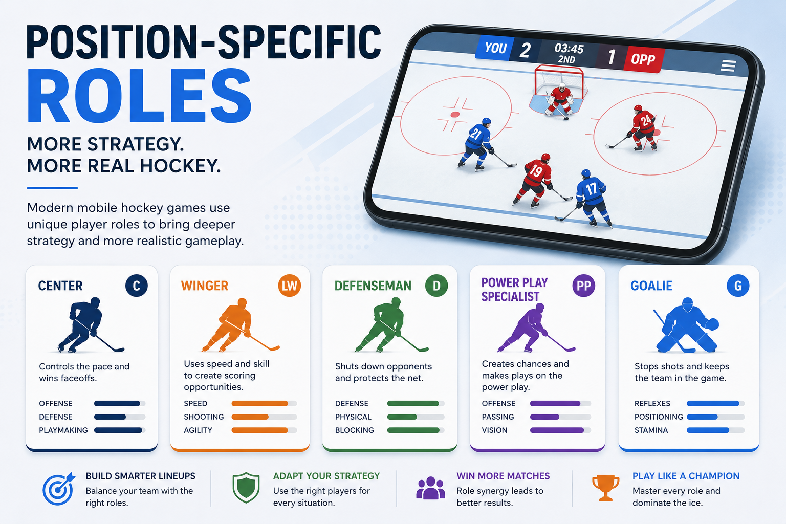 Why Mobile Hockey Games Are Using More Position-Specific Roles